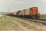 Local ambles east behind a Geep leader